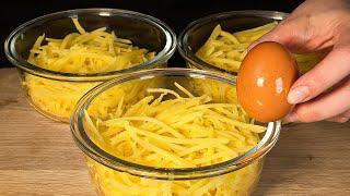 Simple French dish with only 2 ingredients: potatoes and egg!