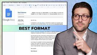 Make a FREE Cover Letter in Google Docs | [BEST FORMAT]