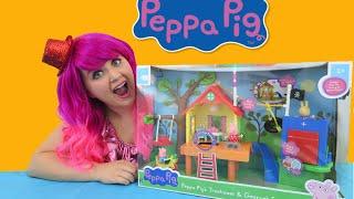 Peppa Pig's Treehouse & George's Fort | TOY REVIEW | KiMMi THE CLOWN