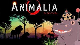 БЕГЕМОТИК ANIMALIA SURVIVAL ВЫЖИВАНИЕ  ОТ  МАЛЫША ДО ВЗРОСЛОГО ЗА ОДНО ВИДЕО !