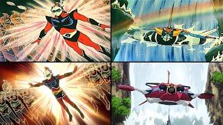 Grendizer U: Duke Fleed Transforms & Launch Comparison (1975 VS 2024)[グレンダイザーU デューク・フリード 変身 出撃 比較]