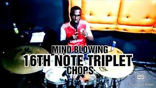 How To Play A Sweet 16Th Note Triplet Chop Fills/David Owolabi:Advanced Drum Lesson