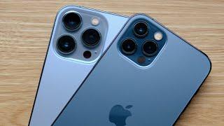 iPhone 13 Pro and 13 Pro Max Sierra Blue. AP Tech