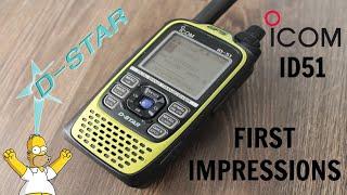 Icom ID51 plus Dual Band handie first impressions review! I am finally on D-Star!