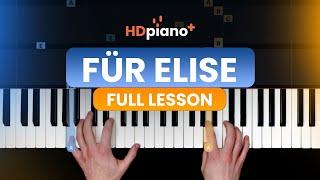 Für Elise Tutorial: Complete Beginner Piano Lesson (2023)