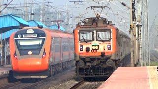  130 KMPH Premium Train at High Speed | Vande Bharat King of Indian Railways | Indian Train Video