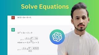 Solve Mathematics Equations with ChatGPT | AI with Zubair Jammu
