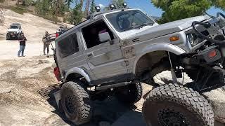 Suzuki Samurai on V Rock playground  at Bald Mountain Shaver Lake , and Coyote Lake 4x4 Trails