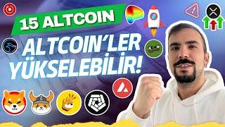 15 ALTCOIN ANALİZİ! XRP, ARKM, SHIBA COIN, AVAX, FLOKI, BONK, BOME, MANTA, DOGECOIN ALTCOIN SEPETİ