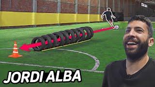 CAN JORDI ALBA HIT THE CONE THROUGH TEN TIRES?