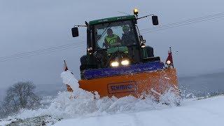 Schneeschieben 2017 mit John Deere || Winterdienst 2017 ||