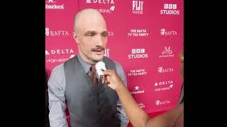 Cosmo Jarvis ('Shōgun') on 2024 BAFTA North America's TV Tea red carpet