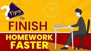 How to Do Homework Fast? - Tips for doing Homework Faster/Study Tips