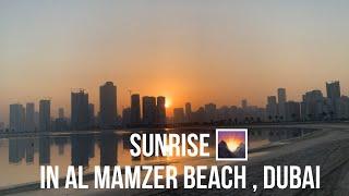 Sunrise in Al Mamzer Beach | Dubai | Vlog # 38 | RG Vlogs.