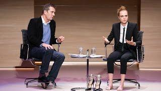 Cara Delevingne interviewed by Rupert Everett