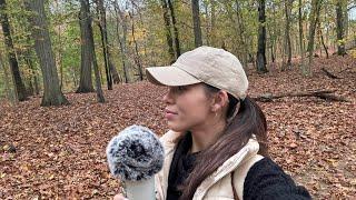 ASMR on the Walking Trail  Nature Sounds, Crunching Leaves, Beautiful Views