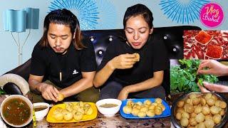 LOCKDOWN VLOG || घरमै पानीपुरी बनाएर - Husband & Wife Panipuri Challenge || Panipuri Making At Home