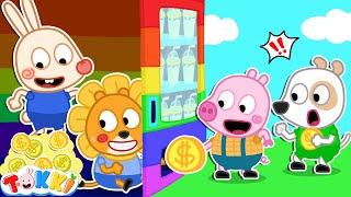 Tokki Exploring Water Vending Machine Adventure - Fun Cartoon for Kids - Tokki Channel