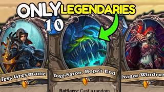 Hearthstone, but it's ONLY Legendary Cards