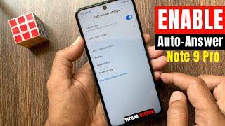 Xiaomi Redmi Note 9 Pro || Auto-answer Automatically pick up incoming calls