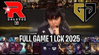 CAN KT STOP GENG? - KT vs GEN GAME 1 LCK SPRING 2025 W9D2 | KT ROLSTER vs GENG G1 LCK 2025