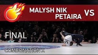 bboy Malish vs bgirl Petayra - KIDZ PRO 1x1 - FINAL - COMBONATION X #combonation