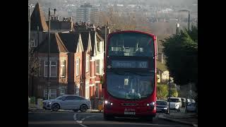 Wright Gemini 2 VolvoB5LH Arriva London HV139 LT63UJW on Route 432 Climbing a Hill at Crystal Palace