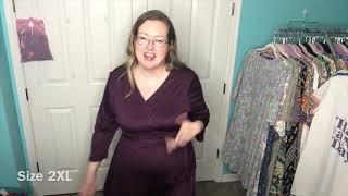 LuLaRoe michelle wrap dress sizing on me!