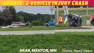 BREAKING NEWS UPDATE: 2-Vehicle Injury Crash By Mentor, Minnesota