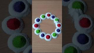 Simple Rangoli | Satisfying Rangoli | Easy RangoliTips and Tricks | ASMR #rangoli #satisfying