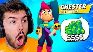 Todo es ALEATORIO!! Gasto MUCHAS Gemas para MAXEAR a CHESTER | Brawl Stars