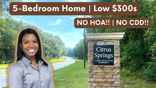 Super Affordable Large Home in Florida | Low $300s New Homes in Citrus Springs