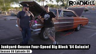 Junkyard-Rescue Four-Speed Big Block '64 Galaxie! - Roadkill S08E06 - Reality Car TV Show