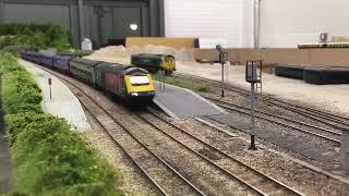 HSTs at speed through Oak Road