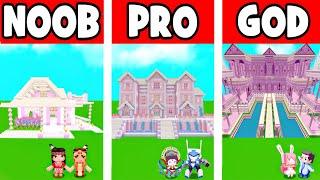 Mini Wolrd:Noob vs Pro vs God Cottage, cottage, castle, whatever you like Animation！