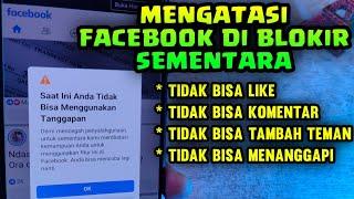 Cara mengatasi FB tidak bisa like dan komen - FB di blokir sementara