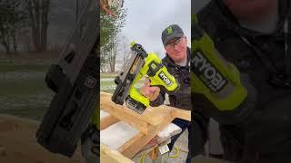 The NEW Ryobi Framing Nailer -First Test!