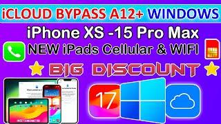  BIG UPDATE iCloud Bypass Windows with Sim/Signal iPads/iPhone XS -15 Pro Max iOS 17 iRemove Tools