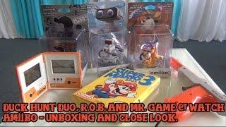 [Amiibo] Duck Hunt Duo, R.O.B. and Mr. Game & Watch - close look