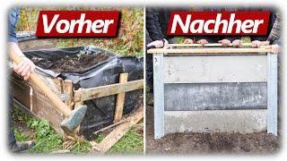 Hochbeet abreißen, Hochbeet aufbauen und befüllen | Schritt für Schritt Anleitung