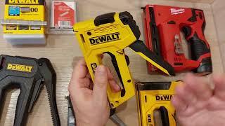 Обзор степлеров Dewalt и Milwaukee !