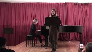 E. Vahl: "The Sea" and "Of the beach" from Vocal cycle"Waves" for sopran and piano.