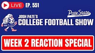 Ep 551: Week 2 Reaction Show | Texas Rolls Michigan | Notre Dame & Auburn What?! | Early Best Bets