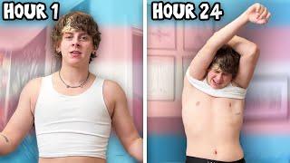 I WORE A BINDER FOR 24 HOURS AND I WISH I DIDN'T... FTM TRANSGENDER | NOAHFINNCE