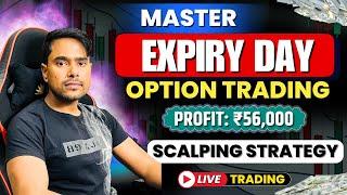 Live Intraday Trading | Option Expiry Trading Strategy | Profit Booked 56k | Nifty50 Scalping Trade