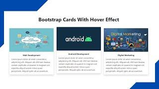 Bootstrap Cards with Hover Effect | Swapnil Codes | Slow Coding