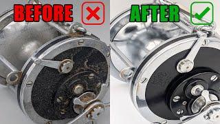 Fishing Reel Restoration | Penn Senator | From UGLY beast to sleek BEAUTY | Fishing Reel Repair