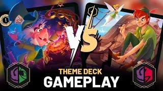 ALICE IN WONDERLAND vs. PETER PAN! Disney Lorcana CASUAL THEME DECK gameplay!