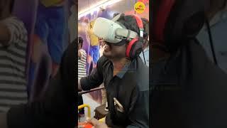 Funny virtual reality game reaction  #vrworld #velankanni #funny #comedy #trending #vrgamingfun