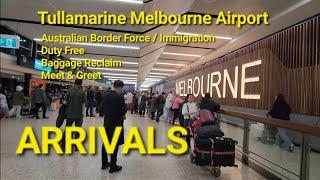 Disembarkation Immigration Baggage Reclaim Arrivals Hall Tullamarine Melbourne Airport Australia